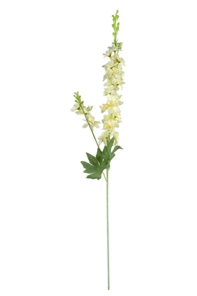Nettenevime Yapay Çiçek Krem Sümbül Tek Dal Tomurcuklu 85*15cm Kumaş Çiçek Uzun Dal ürün görseli 1
