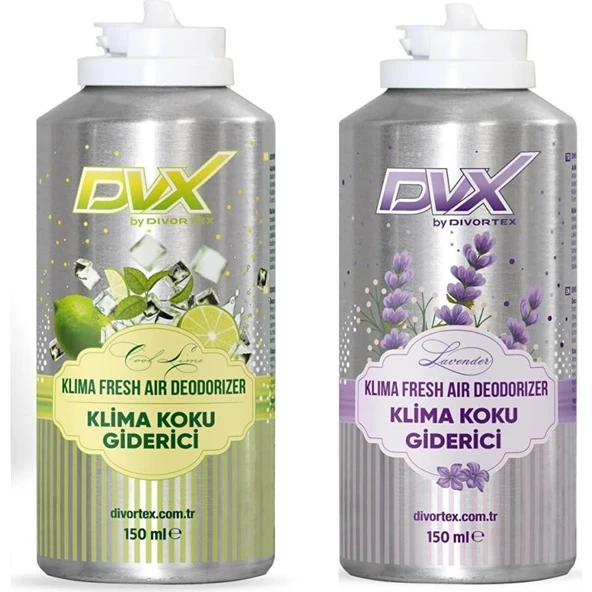 Divortex Cool Lime ve Lavanta Kokulu Klima Bombası 150 ml. x 2 Ad. ürün görseli 1