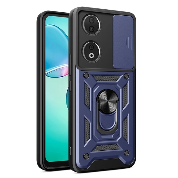 Honor 90 Kılıf Magnetik Standlı Kamera Korumalı Zore Sürgülü Vega Kapak ürün görseli 1