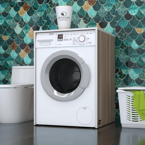 Kenzlife çamaşır&kurutma makinesi dolabı büyük boy afanasi crd 100*80*70 banyo kapaksız arkalıksız ürün görseli 1