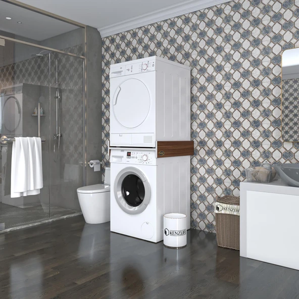 Kenzlife çamaşır&kurutma makinesi dolabı hedeon cvz 015*80*70 banyo aparatı arkalıksız büyük boy xlarge ürün görseli 1