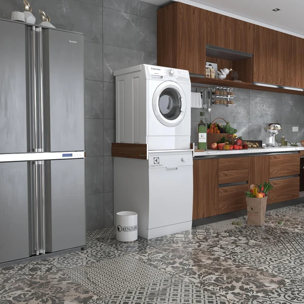 Kenzlife çamaşır&bulaşık makinesi dolabı lenya cvz 015*80*70 banyo aparatı arkalıksız büyük boy xlarge ürün görseli 1