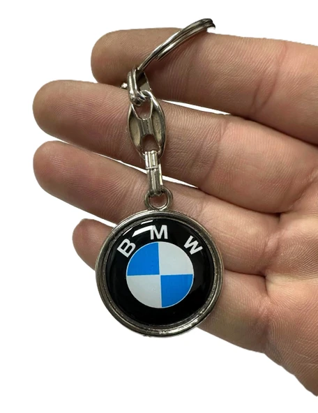 Bmw Yazılı Metal Damla Anahtarlık Çift Yönlü (1 ADET) ürün görseli 1