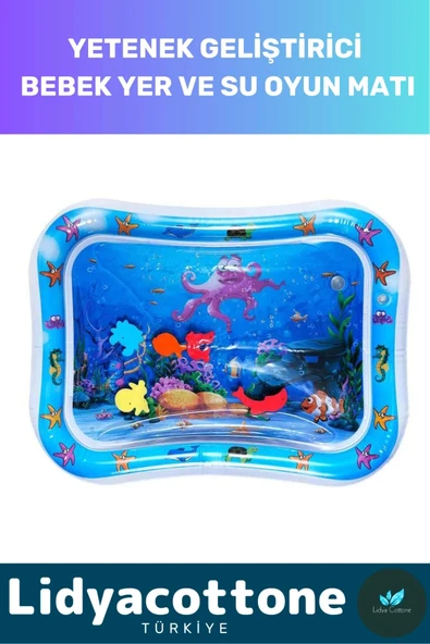 Su Oyun Matı Tummy Time Emekleme Dayanıklı Sızdırmaz Bebek Aktivite Oyuncağı Emekleme Yatak Minder ürün görseli 1