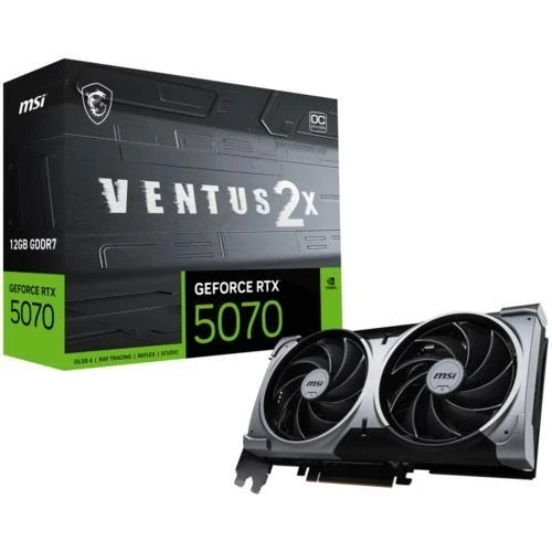 GEFORCE RTX 5070 12G VENTUS 2X OC GDDR7 192BIT 3xDP HDMI ürün görseli 1