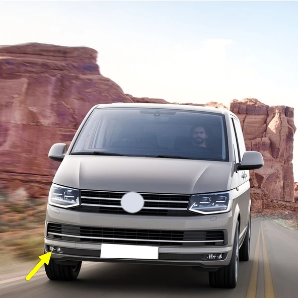 VW Transporter T6.5 2016-2019 Ön Tampon Sağ Sis Farı 7E0941662B ürün görseli 1