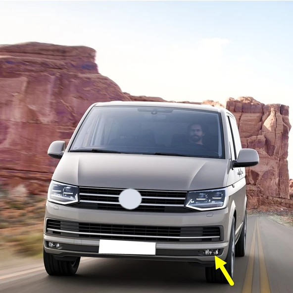 VW Transporter T6.5 2016-2019 Ön Tampon Sol Sis Farı 7E0941661B ürün görseli 1