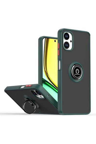 Zipax Samsung Galaxy A06 Kılıf Soft Yüzüklü Standlı Mat Yüzey Azn-MntrYuzuk ürün görseli 1