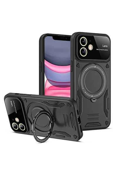 Zipax Samsung Galaxy A06 Kamera Korumalı Lensli Magesafe Standlı Azn-JoyLens ürün görseli 1
