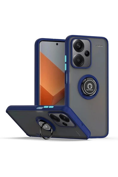 Zipax Xiaomi Redmi Note 13 Pro Plus Kılıf Soft Yüzüklü Standlı Mat Yüzey Azn-MntrYuzuk ürün görseli 1