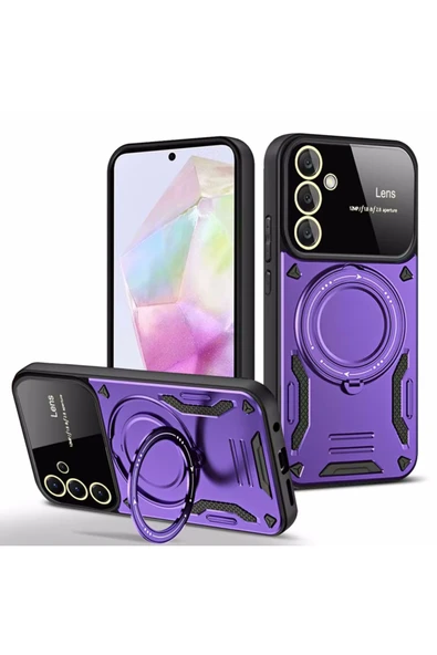 Zipax Samsung Galaxy A36 Kamera Korumalı Lensli Magesafe Standlı Azn-JoyLens ürün görseli 1