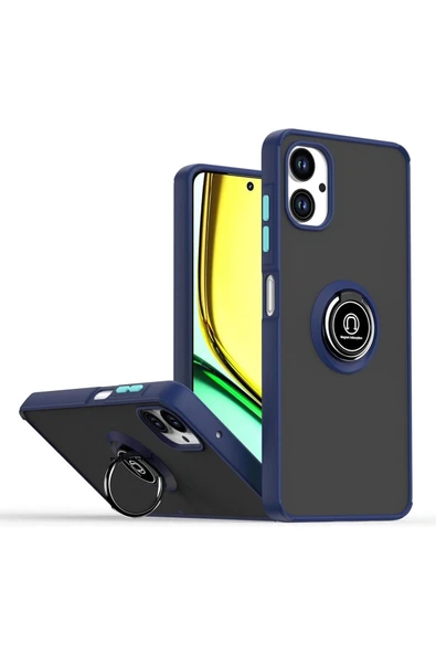 Zipax Samsung Galaxy A06 Kılıf Soft Yüzüklü Standlı Mat Yüzey Azn-MntrYuzuk ürün görseli 1
