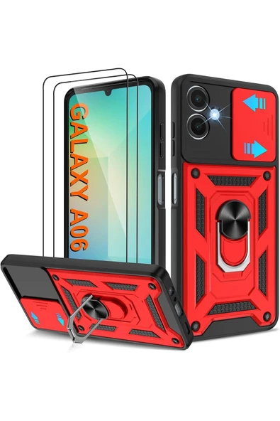 Zipax Samsung Galaxy A06 Kılıf Sürgülü Kamera Korumalı Tank Kapak Azn-SrVega ürün görseli 1
