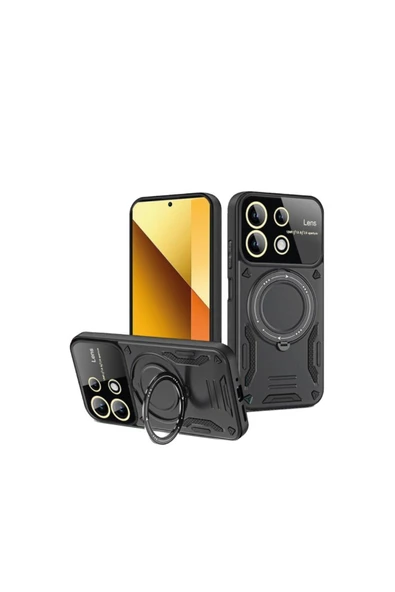 Zipax Xiaomi Redmi Note 13 Pro 4G Kamera Korumalı Lensli Magesafe Standlı Azn-JoyLens ürün görseli 1