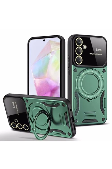Zipax Samsung Galaxy A36 Kamera Korumalı Lensli Magesafe Standlı Azn-JoyLens ürün görseli 1
