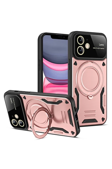 Zipax Samsung Galaxy A06 Kamera Korumalı Lensli Magesafe Standlı Azn-JoyLens ürün görseli 1