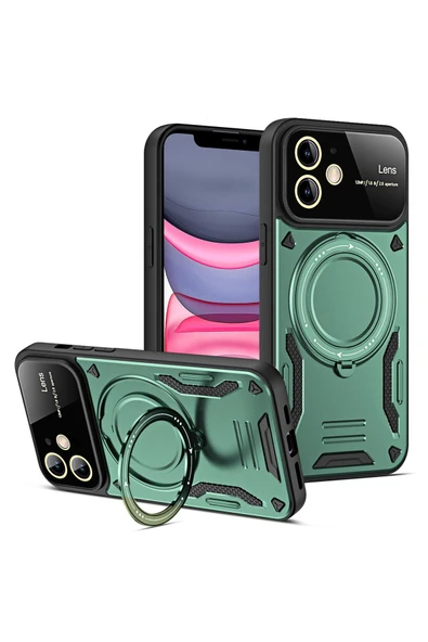 Zipax Samsung Galaxy A06 Kamera Korumalı Lensli Magesafe Standlı Azn-JoyLens ürün görseli 1