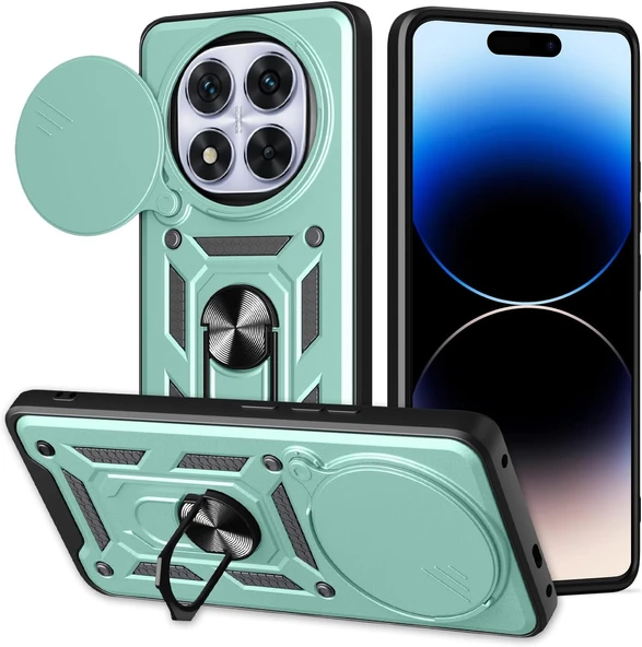 Zipax Xiaomi Redmi Note 14 Pro 5G Kılıf Sürgülü Kamera Korumalı Tank Kapak Azn-SrVega ürün görseli 1