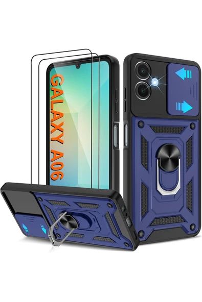 Zipax Samsung Galaxy A06 Kılıf Sürgülü Kamera Korumalı Tank Kapak Azn-SrVega ürün görseli 1