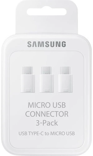 Samsung EE-GN930K Type-C to Micro USB Adapter 3lü, Beyaz (Samsung Türkiye Garantili) ürün görseli 1