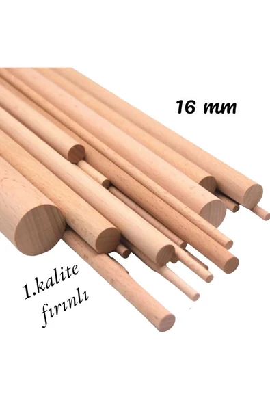 ahşap kayın kavela pürüzsüz 1.sınıf  fırınlı kavale 16 mm 50  cm 6 adet ürün görseli 1