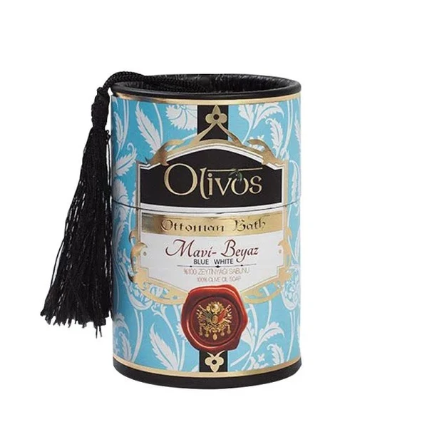 Olivos Mavi Beyaz Osmanlı Zeytinyağlı Sabun 2x100 gr ürün görseli 1