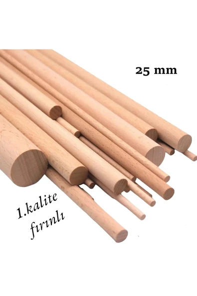 Ahşap Kavele Çıta Çubuk Kavela Kayın 1. Kalite 30 Cm 25 Mm 4 Adet ürün görseli 1