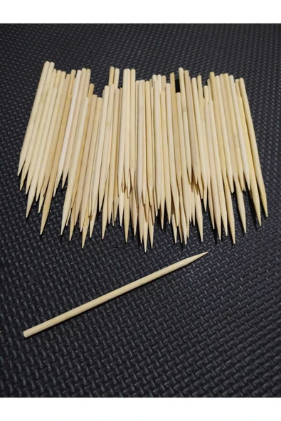 Ahşap Bambu Silindir Maket Çubukları 5 Mm 14,5 Cm 100 Adet ürün görseli 1
