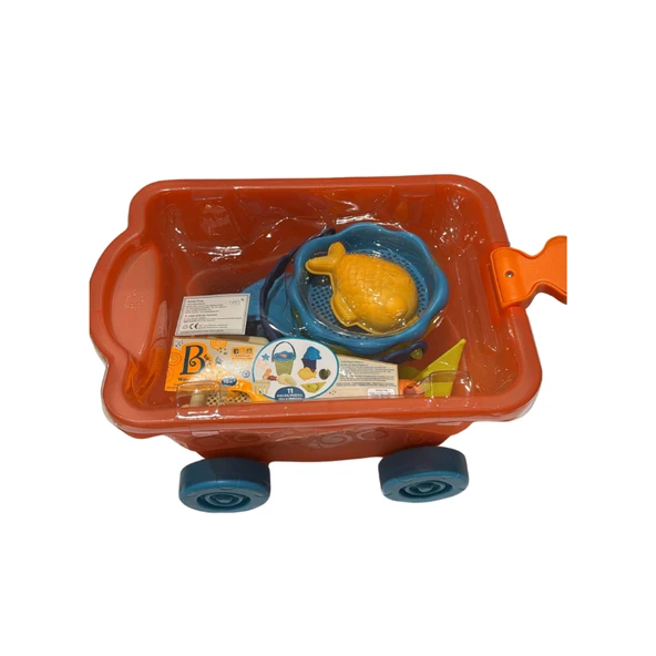B.Toys Kırmızı Plaj Vagonu - Resim 8