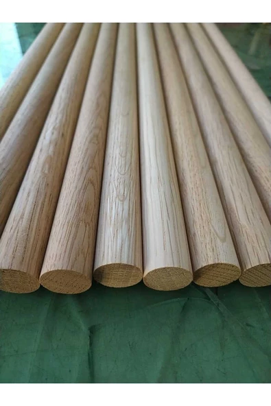 Ahşap Meşe Çubuk Fırınlanmış Pürüzsüz 20 Mm 45 Cm 10 Adet ürün görseli 1