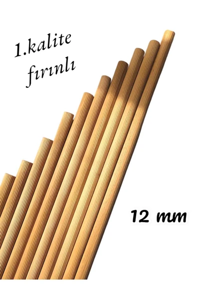 Ahşap Kayın Kavale 1.kalite Kavela Yivli 12 Mm 50 Cm 50 Adet ürün görseli 1
