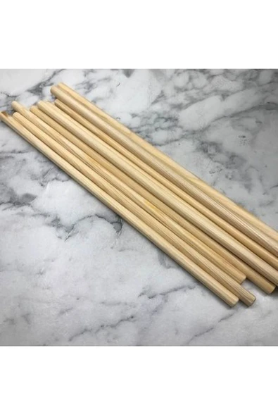 Bambu Ahşap Maket Çubukları 5 Mm 20 Cm 70 Adet ürün görseli 1