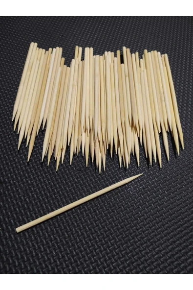 Ahşap Bambu Silindir Maket Çubukları 5 Mm 14,5 Cm 200 Adet ürün görseli 1
