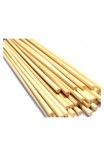 Bambu Ahşap Bambu Maket Çubukları 20 Cm , 5 Mm , 500 Adet ürün görseli 1