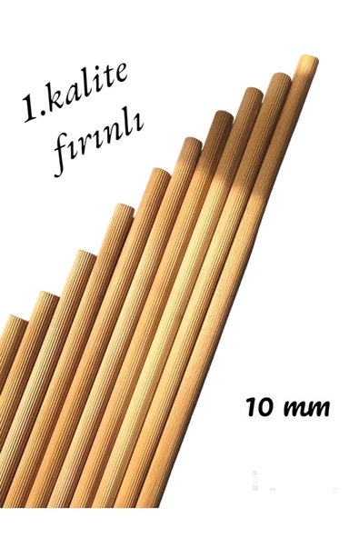 Ahşap Kavela Çıta Çubuk Kavela 1.kalite Yivli 10 Mm 10 Cm 40 Adet ürün görseli 1