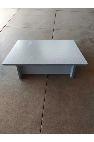 Masa Altı Ayaklık Ayak Yükseltici Ayak Koyma Standı Doğal Ahşap Özel Kaydırmaz Pvc Yüzey 40x50 Cm ürün görseli 1