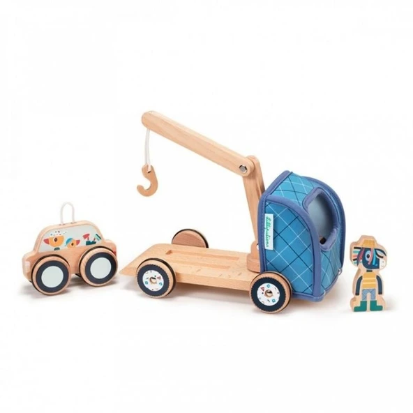 Lilliputiens Ahşap Çekici Kamyonu ürün görseli 1