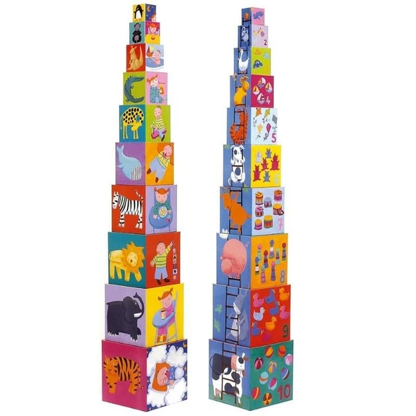 Djeco Küpler - 10 Funny Blocks ürün görseli 1
