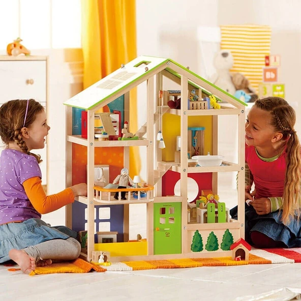 Hape 4 Mevsim Mobilyalı Oyuncak Ev - Resim 4