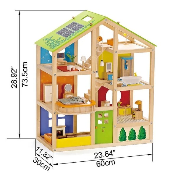 Hape 4 Mevsim Mobilyalı Oyuncak Ev - Resim 6