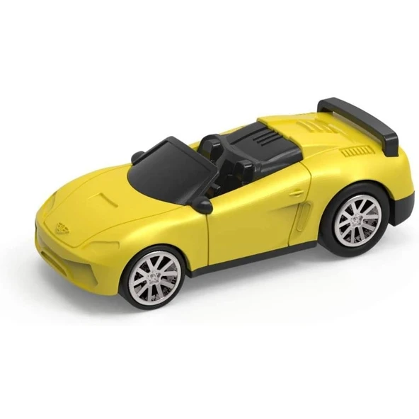 Driven 4'lü Çek Bırak Araba Seti - Mavi, Kırmızı, Mor, Sarı - Resim 5