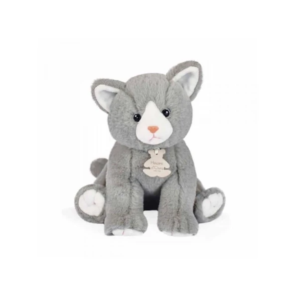 Doudou Gri Yavru Kedi 18 cm - Resim 2