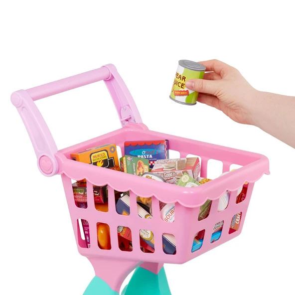 Battat Market Arabası - Pembe - Resim 2