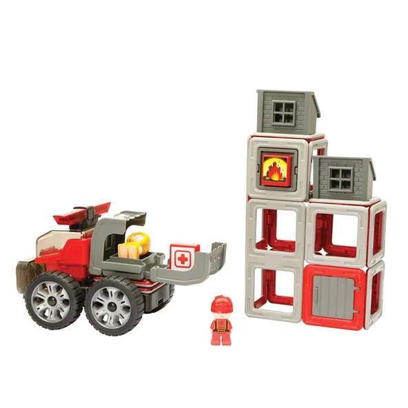 Magformers Mıknatıslı Rescue Set - 50 Parça - Resim 5