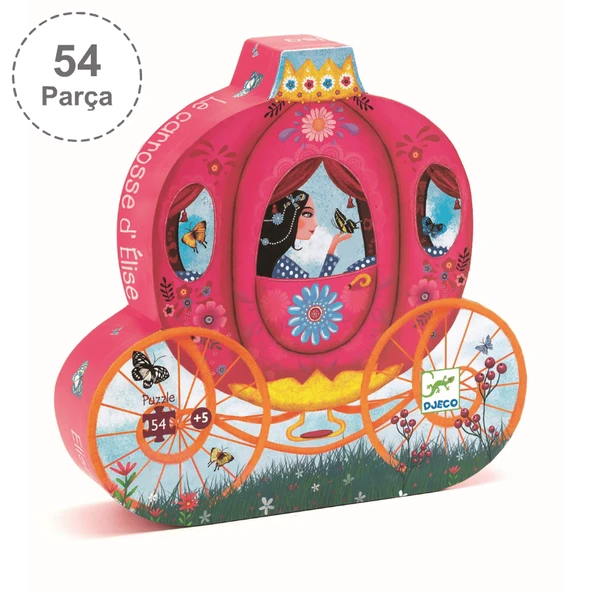 Djeco Dekoratif Puzzle 54 Parça - Elise's Carriage ürün görseli 1