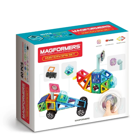 Magformers Mıknatıslı Mystery Spin Set  - 40 Parça - Resim 3