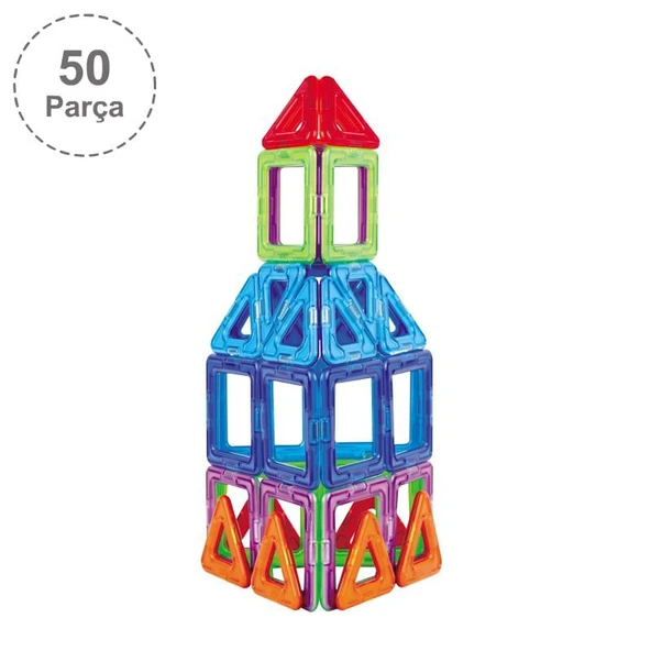 Magformers Mıknatıslı Basic Set - 50 Parça ürün görseli 1