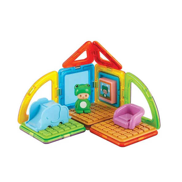 Magformers Mıknatıslı Cube House Set - Frog - 20 Parça - Resim 2