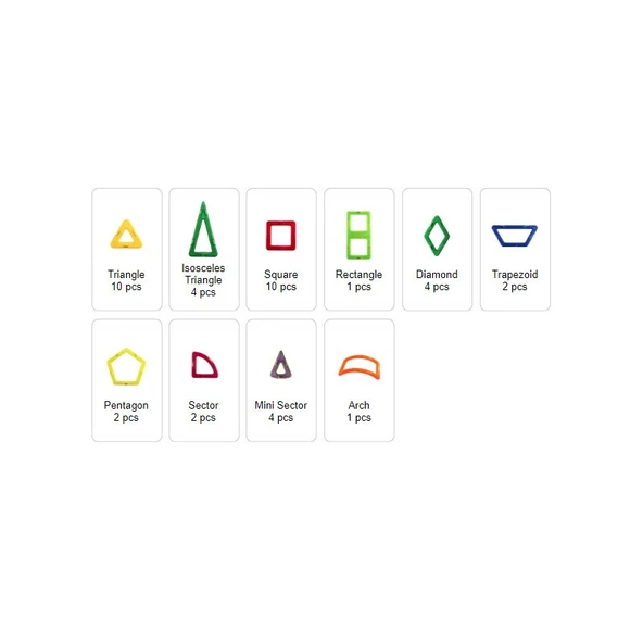 Magformers Mıknatıslı Police Set - 50 Parça - Resim 6