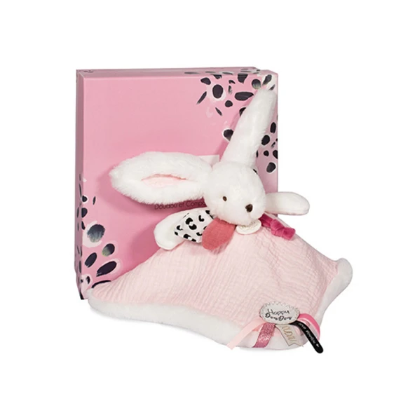 Doudou Hediye Kutulu Pembe Tavşan Uyku Arkadaşı 25 cm ürün görseli 1